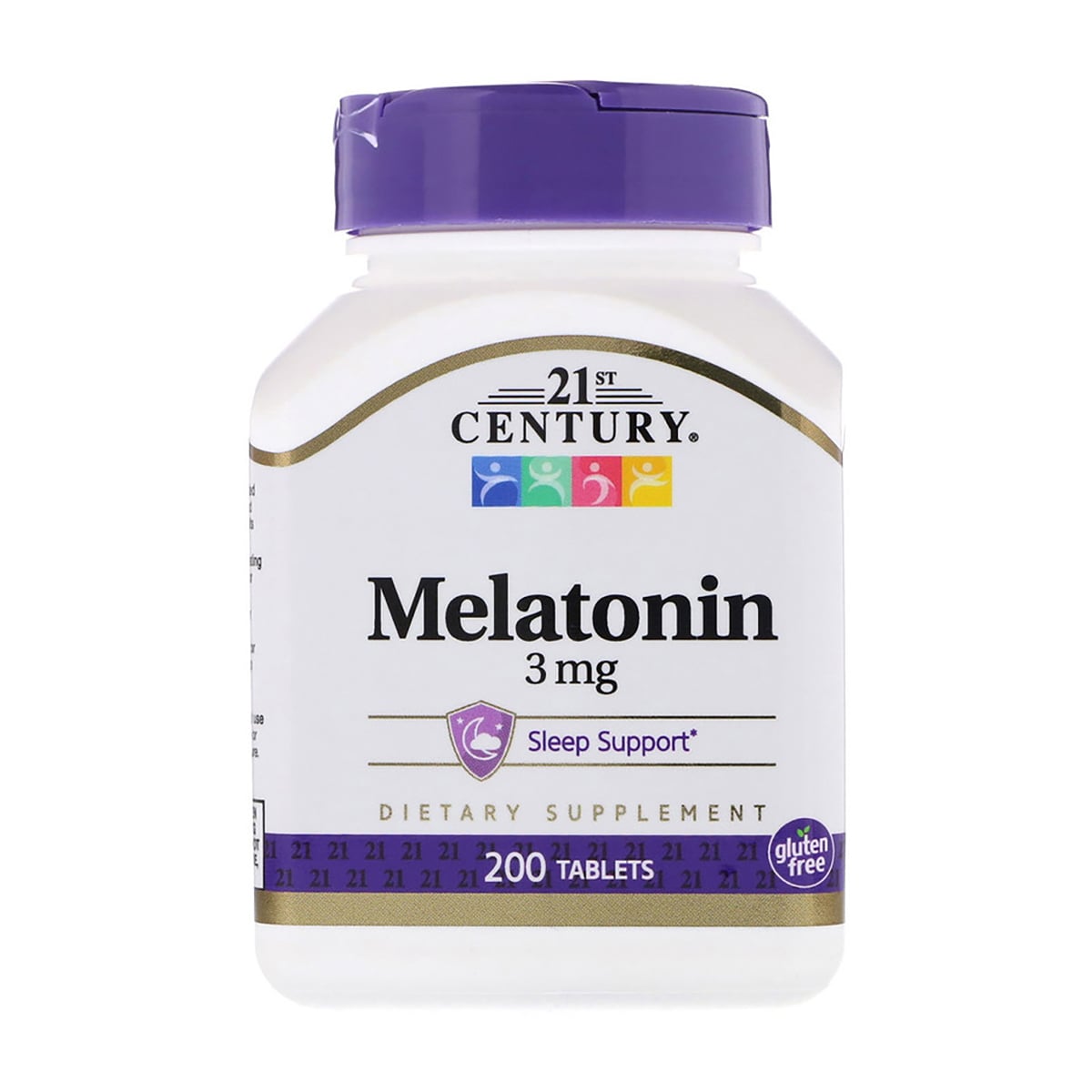 Мелатонін 21st Century Melatonin 3 мг, 200 таблеток